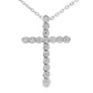 .50ct Cross Religious Pendant Sterling Silver