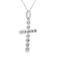 .12ct Diamond Cross Religious Pendant 14KT White Gold