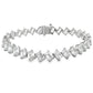 Lab Grown Diamond Tennis Bracelet 14KT White Gold