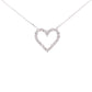 .25ct Diamond Heart Love Pendant Sterling Silver