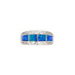 Created Opal Ring Sterling Silver