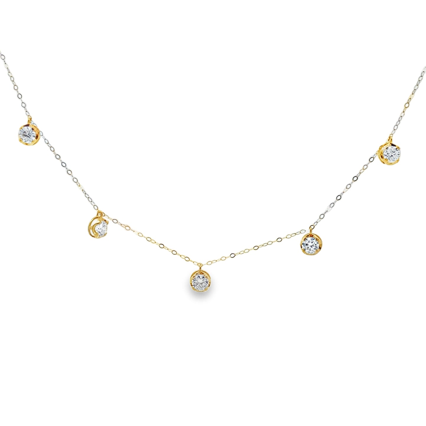 1.58ct लैब ग्रोन डायमंड डाय बाइ यार्ड 14KT पीला सोना