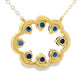 Sapphire Diamond Fashion Pendants 14KT Yellow Gold