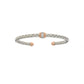 Cubic Zirconia Bangle Bracelet Sterling Silver