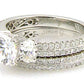 1.05ct Engagement Ring Set 18KT White Gold