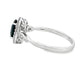 1.07ct Sapphire Diamond Ring 10KT White Gold