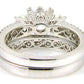 1.05ct Engagement Ring Set 18KT White Gold