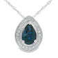 .54ct Sapphire Diamond Fashion Pendants 10KT White Gold