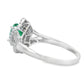 .94ct Emerald Diamond Ring 14KT White Gold