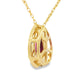 .52ct Garnet Diamond Fashion Pendants 10KT Yellow Gold