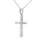 .13ct Diamond Cross Religious Pendant 14KT White Gold