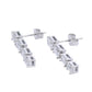 Lab Grown Diamond Dangle Earrings 14KT White Gold