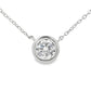 1.00ct Lab Grown Diamond Pendant Sterling Silver
