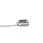 Treated Topaz Diamond Fashion Pendants 14KT White Gold
