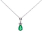 .29ct Emerald Diamond Fashion Pendants 10KT White Gold