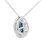 .54ct Sapphire Diamond Fashion Pendants 10KT White Gold