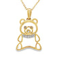 .03ct Diamond Animal Pendant 10KT Yellow Gold