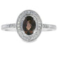 .42ct Quartz Diamond Ring 10KT White Gold