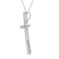 .50ct Diamond Cross Religious Pendant 14KT White Gold