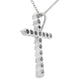 .50ct Cross Religious Pendant Sterling Silver