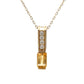 .06ct Citrine Diamond Fashion Pendants 10KT Yellow Gold