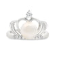 FW Pearl Cubic Zirconium Ring Sterling Silver