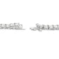 39.98ct Moissanite Tennis Necklace Sterling Silver