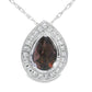.39ct Quartz Diamond Fashion Pendants 10KT White Gold
