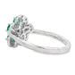 1.01ct Emerald Zircon Ring Sterling Silver