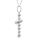 .31ct Diamond Cross Religious Pendant 14KT White Gold