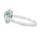 .55ct Chalcedony Diamond Ring 10KT White Gold