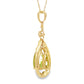 Peridot Diamond Fashion Pendants 14KT Yellow Gold