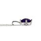 Amethyst Diamond Fashion Pendants 10KT White Gold