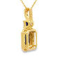 Sapphire Diamond Fashion Pendants 14KT Yellow Gold