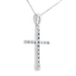 .25ct Diamond Cross Religious Pendant 14KT White Gold