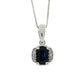 .63ct Sapphire Diamond Fashion Pendants 14KT White Gold