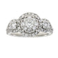 1.50ct Diamond 3 Stone Ring 14KT White Gold