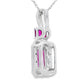 .82ct Ruby Diamond Fashion Pendants 14KT White Gold