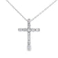.35ct Diamond Cross Religious Pendant 14KT White Gold