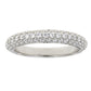 Cubic Zirconium Wedding Band Ring Sterling Silver