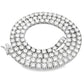 39.98ct Moissanite Tennis Necklace Sterling Silver
