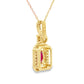 .66ct Ruby Diamond Fashion Pendants 10KT Yellow Gold