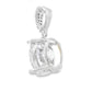 4.00ct मॉइसेनाइट पेंडेंट स्टर्लिंग सिल्वर