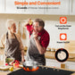 Induction Cooktop 4 Burner 6600w Knob Control Stove