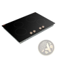 Induction Cooktop 4 Burner 6600w Knob Control Stove