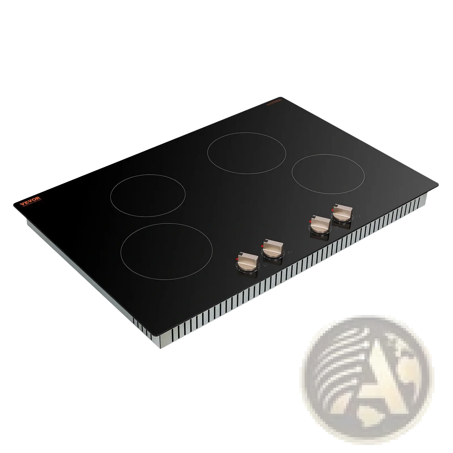 Induction Cooktop 4 Burner 6600w Knob Control Stove