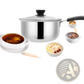 Induction Stainless Steel Cookware Set with Glass Lids