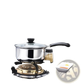 Induction Stainless Steel Cookware Set with Glass Lids