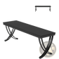 Industrial Double Computer Desk with Metal Legs
