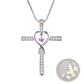 Infinity Love Heart Cross Birthstone Crystal Necklace